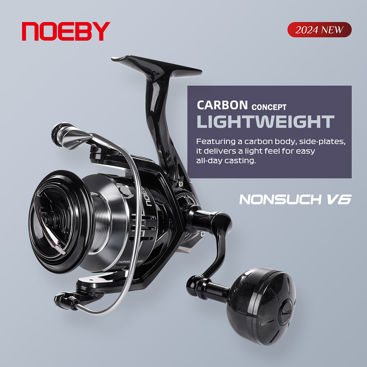 Fishing Equipment Brands - Noeby Carbon Spinning Fishing Reel 2500