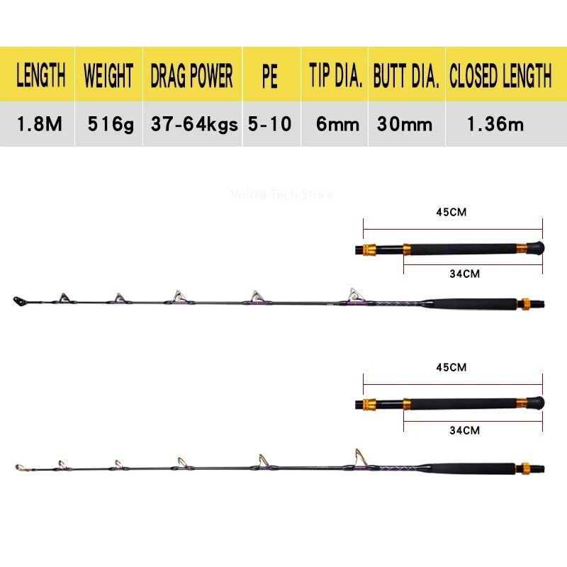 Lurekiller Strong Power Carbon - Carbon Fishing Rod review and price