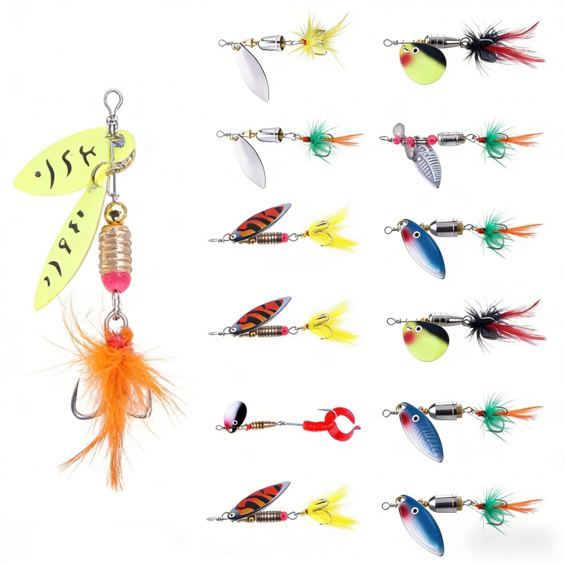 12PCS Composite Sequins Fishin - Fishing Equipment Brands review and price