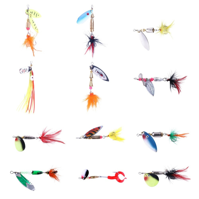 12PCS Composite Sequins Fishin - Fishing Equipment Brands review and price