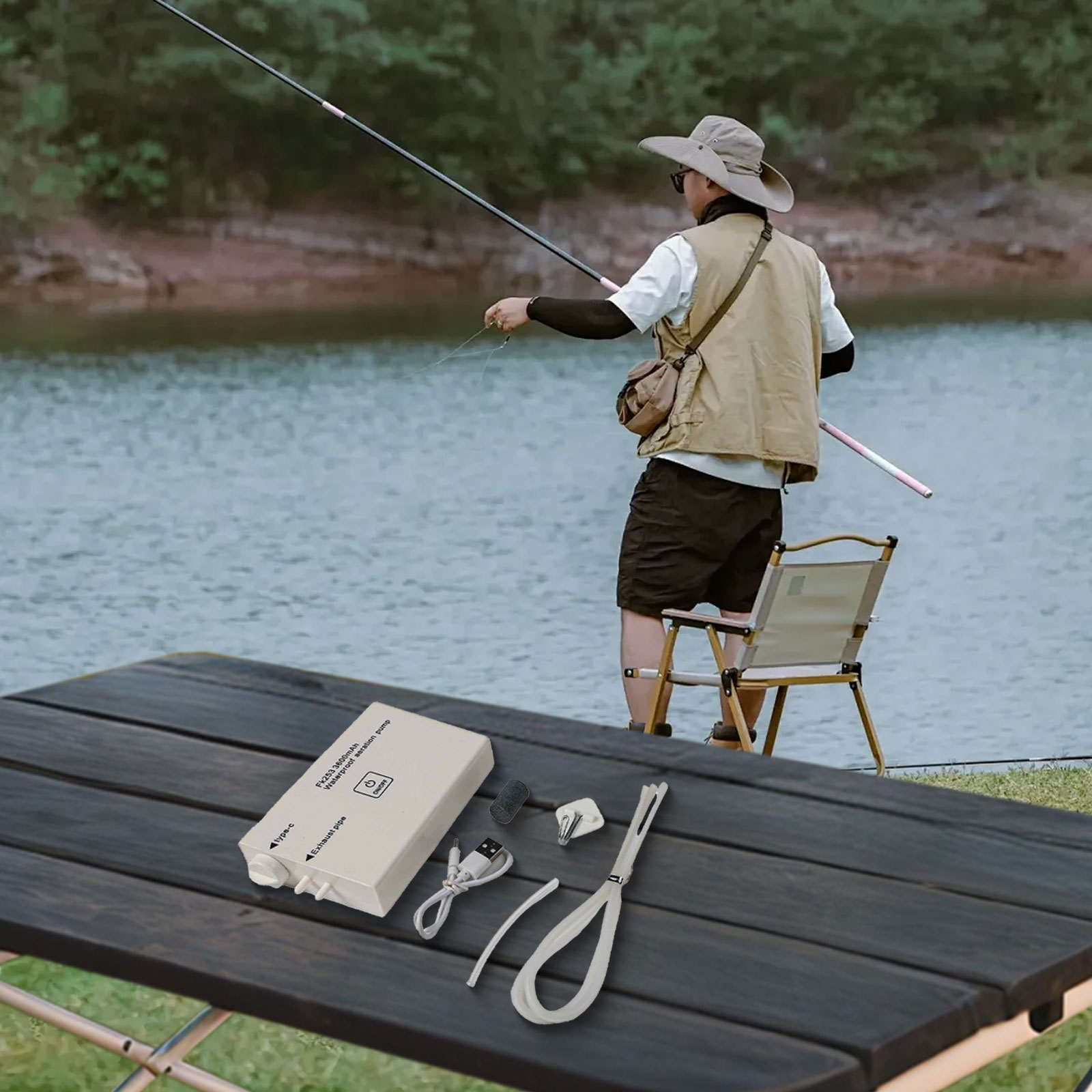 14*6*2.2cm Oxygen Pump Oxygen  - Fishing Equipment Brands review and price